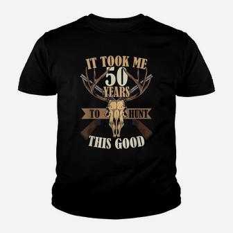 Hunters 50Th Birthday Years Old Deer Hunting Stag Buck Hunt Youth T-shirt | Crazezy UK