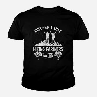 Husband And Wife Hiking Partners For Life Youth T-shirt | Crazezy