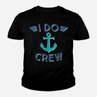 I Do Crew Nautical Bachelorette Party Anchor Bridesmaid Gift Youth T-shirt | Crazezy CA
