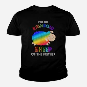 Im The Rainbow Sheep Of The Family Sheep Youth T-shirt | Crazezy DE