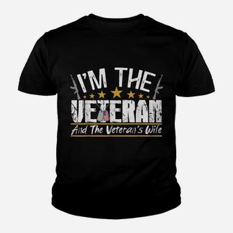 I'm The Veteran And The Veteran's Wife Veterans Day Gift Youth T-shirt | Crazezy DE