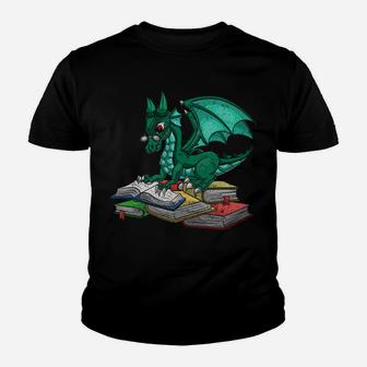 In A World Of Bookworms Be A Book Dragon Youth T-shirt | Crazezy DE