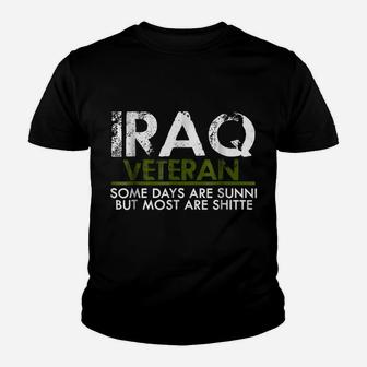 Iraq Veteran T-Shirt Funny Vet Tee Military Youth T-shirt | Crazezy