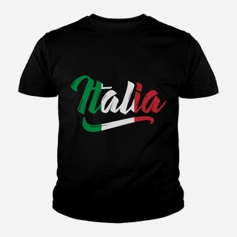 Italia Flag Italy Italian Italiano Family Heritage Gift Sweatshirt Youth T-shirt | Crazezy