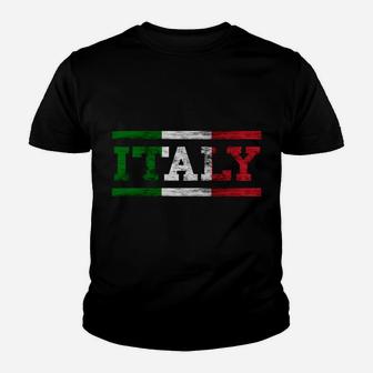 Italy Trip Italian Flag Italia Italiano Pride Italian Roots Sweatshirt Youth T-shirt | Crazezy