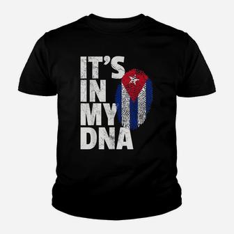 It's In My Dna Cuba Flag Cuban Pride Mens Womens Gift Retro Youth T-shirt | Crazezy AU