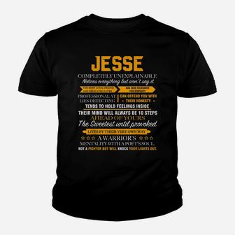 JESSE Completely Unexplainable FRONT PRINT Youth T-shirt | Crazezy CA