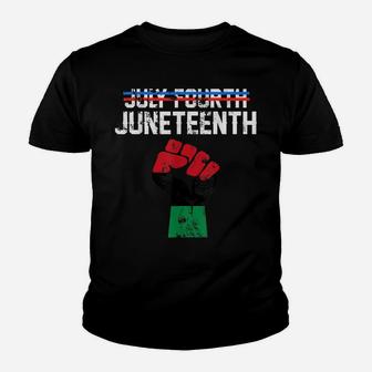 Juneteenth Shirt Black History American African Freedom Day Youth T-shirt | Crazezy