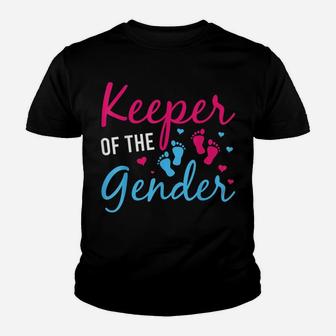 Keeper Of The Gender Baby Father Mother's Day Pregnancy Mom Youth T-shirt | Crazezy UK