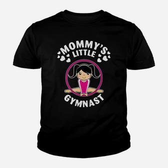 Kids Gymnastics Girls Mommys Little Gymnast Tee Youth T-shirt | Crazezy UK