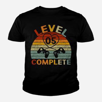 Level 5 Complete Gamers Couple 5Th Wedding Anniversary Youth T-shirt | Crazezy
