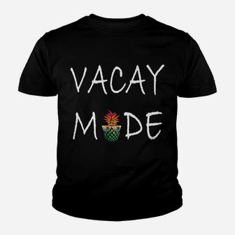 Life Is Really Good Vacay Mode Sunglass Pineapple Summer Youth T-shirt | Crazezy
