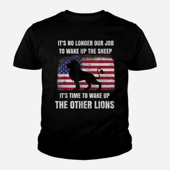 Lions Not Sheep No Longer Wake Up Sheep Wake Up Other Lions Youth T-shirt | Crazezy AU