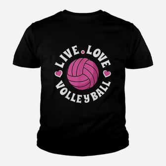 Live Love Volleyball For Volleyball Fan Youth T-shirt | Crazezy AU