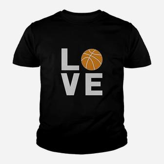 Love Basketball Gift Idea For Basketball Fans Cool Women Youth T-shirt | Crazezy