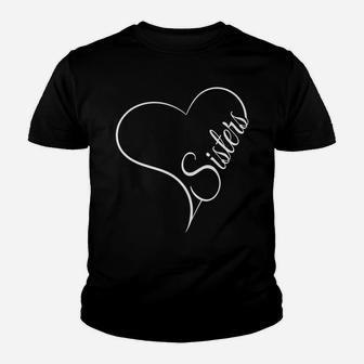 Love Sister Cute Sisters Youth T-shirt | Crazezy DE