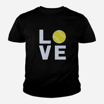 Love Tennis Gift Idea For Tennis Fans Cool Women Youth T-shirt | Crazezy