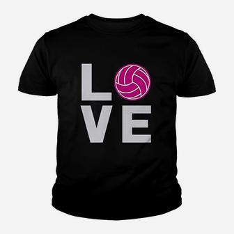 Love Volleyball Gift For Volleyball Lovers Players Youth T-shirt | Crazezy CA