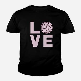 Love Volleyball Sweatshirt Gift For Volleyball Fans Women Youth T-shirt | Crazezy
