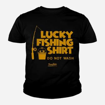 Lucky Fishing Shirt Do Not Wash Vintage Fishing Lover Youth T-shirt | Crazezy CA