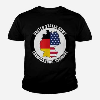 Ludwigsburg Germany United States Army Military Veteran Gift Youth T-shirt | Crazezy