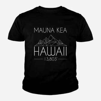 Mauna Kea Hawaii Mountains Outdoors Minimalist Hiking Tee Youth T-shirt | Crazezy AU