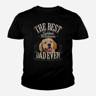 Mens Best Golden Retriever Dad Ever Funny Dog Lover Gifts For Men Youth T-shirt | Crazezy