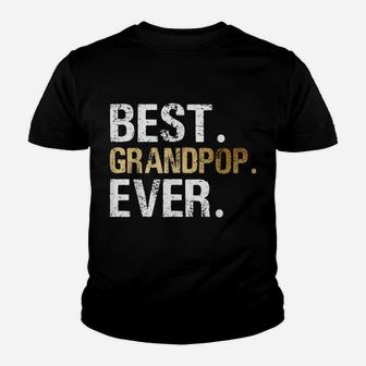 Mens Best Grandpop Graphic Gift From Granddaughter Grandson Youth T-shirt | Crazezy