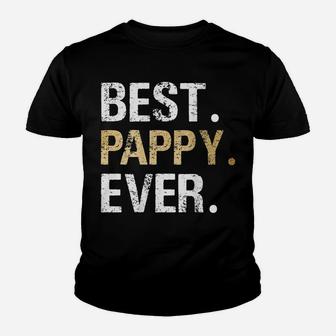 Mens Best Pappy Graphic Pappy Gift From Granddaughter Grandson Youth T-shirt | Crazezy UK
