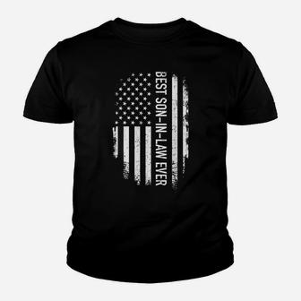 Mens Best Son-In-Law Ever Us American Vintage Flag Youth T-shirt | Crazezy CA