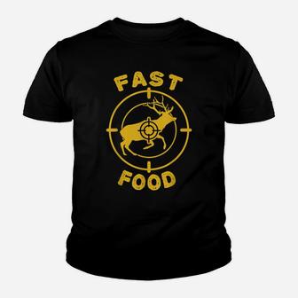 Mens Deer Hunting Gifts For Men - Fast Food Youth T-shirt | Crazezy AU