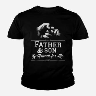 Mens Father Son Friends Fist Bump Tshirt Dad Father's Day Family Youth T-shirt | Crazezy DE