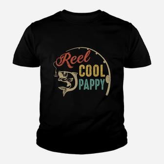Mens Father's Day Gifts Shirt Vintage Fishing Reel Cool Pappy T-shirt Youth T-shirt | Crazezy