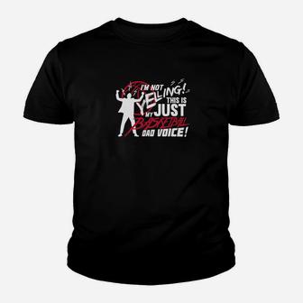 Mens Funny Basketball Dad Voice Quote Gift For Fathers Day Premium Youth T-shirt | Crazezy DE