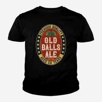 Mens Over The Hill 50 Old Balls Club For Beer Lover Youth T-shirt | Crazezy