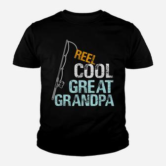 Mens Reel Cool Great Grandpa Gift From Granddaughter Grandson Youth T-shirt | Crazezy CA