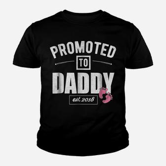 Mens Vintage Promoted To Daddy Its A Girl 2018 New Dad Shirt Youth T-shirt | Crazezy