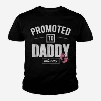 Mens Vintage Promoted To Daddy Its A Girl 2019 New Dad Shirt Youth T-shirt | Crazezy DE