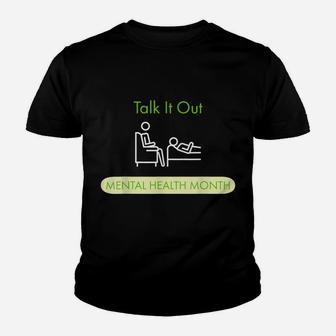 Mental Health Month For Mental Illness Awareness Youth T-shirt | Crazezy
