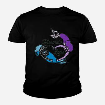 Mermaid Love Mermaids Water Ocean Sea Cute Swimming Youth T-shirt | Crazezy CA