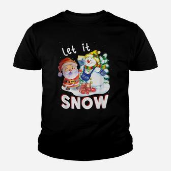 Merry Christmas Let It Snow Youth T-shirt | Crazezy AU