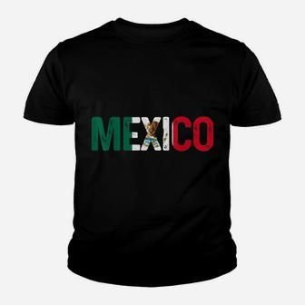 Mexico Mexican Flag Vintage Pride Youth T-shirt | Crazezy