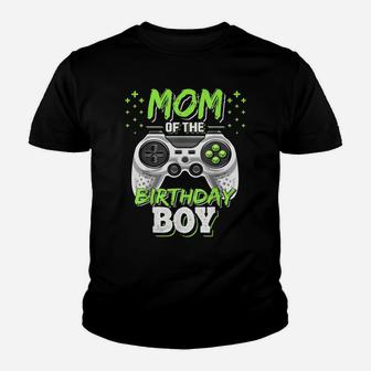 Mom Of The Birthday Boy Matching Video Gamer Birthday Party Youth T-shirt | Crazezy AU