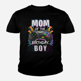 Mom Of The Birthday Boy Matching Video Gamer Birthday Party Youth T-shirt | Crazezy AU