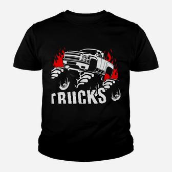 Monster Trucks Gift | Big Trucks Youth T-shirt | Crazezy UK