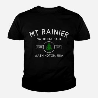 Mount Rainier National Park Washington Gifts Souvenir WA Youth T-shirt | Crazezy AU