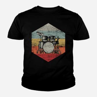 Musical Instrument Musician Drummer Gifts Drums Youth T-shirt | Crazezy