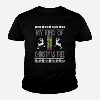 My Kind Of Christmas Tree - Drag Racing Sweater Design T-shirt Ugly Christmas Sweater 2017 Youth T-shirt | Crazezy CA