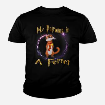 My Patronus Is A Ferret Tshirt Magic Gifts Youth T-shirt | Crazezy UK