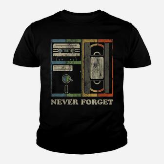 Never Forget Retro Vintage Cool 80S 90S Funny Geeky Nerdy Youth T-shirt | Crazezy